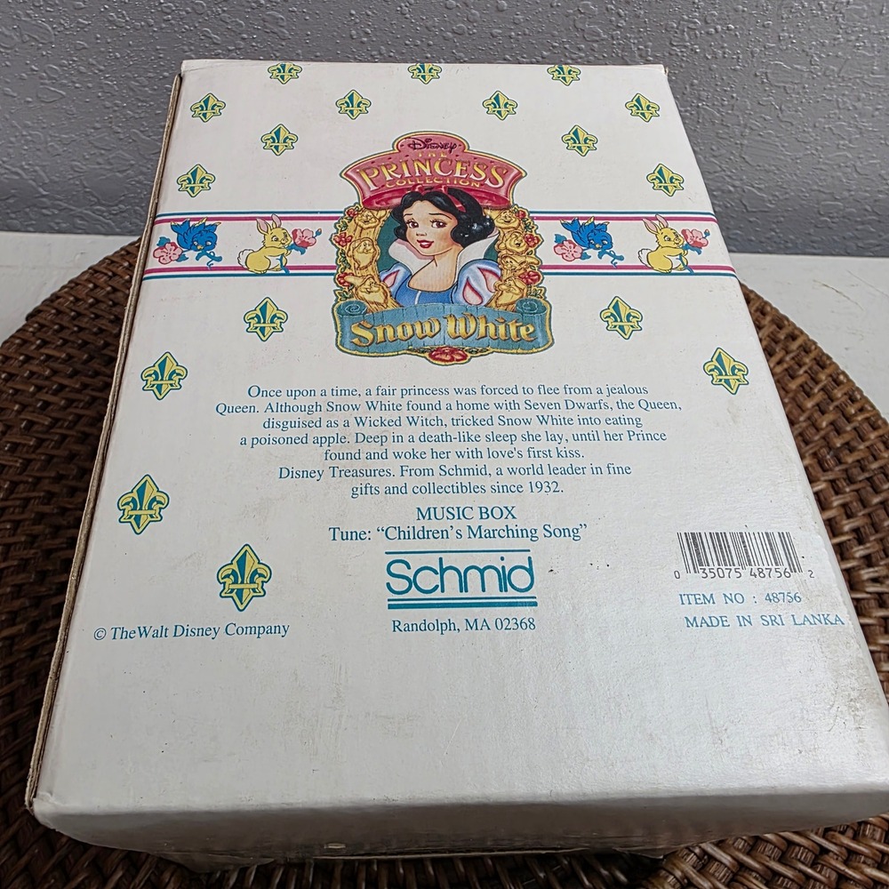 Disney Schmid Snow White Grumpy Music Box 'Childrens Marching Song' - Picture 11 of 11